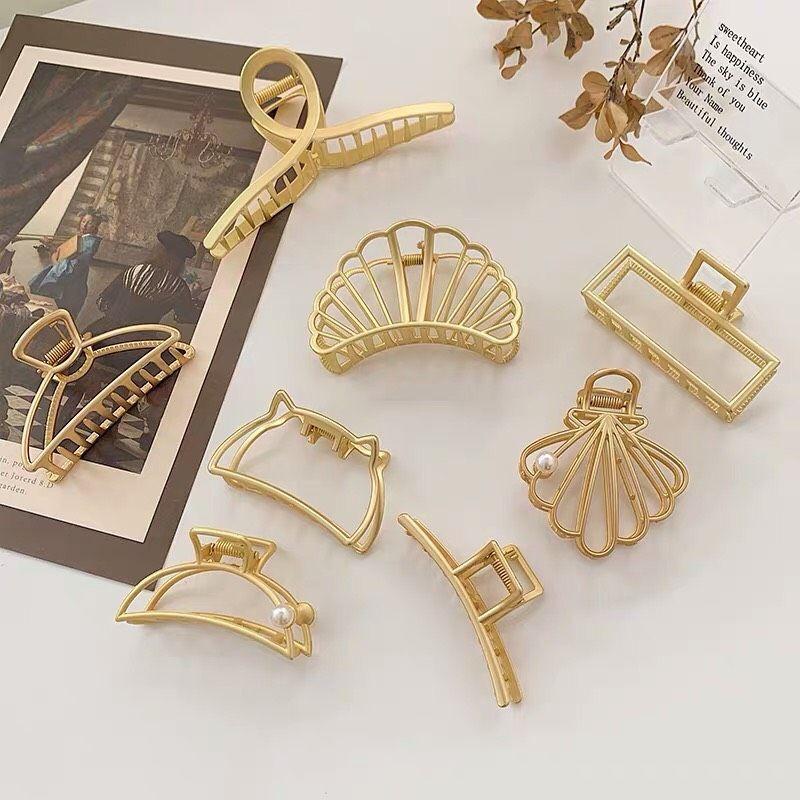 Kẹp Tóc Mạ Vàng Nhiều Mẫu Dành Cho Nữ