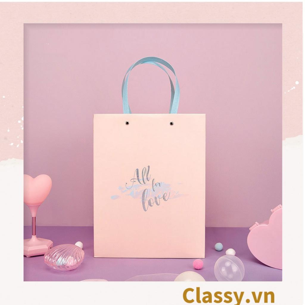 Hộp quà tặng, Túi quà tặng Classy tông hồng dễ thương, quà sinh nhật, kỷ niệm Q1551