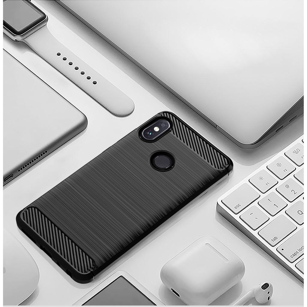 Ốp lưng cho Xiaomi Redmi Note 5 Pro dẻo Carbon phay xước chống sốc chống vân tay