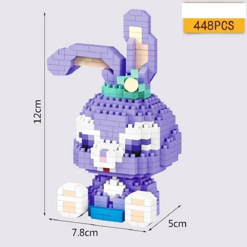 Đồ chơi Lego nano 3D mô hình lắp ghép đồ chơi xếp hình thỏ, gấu dễ thương, logo sáng tạo trẻ em, quà tặng sinh nhật bạn trai gái - gấu trắng