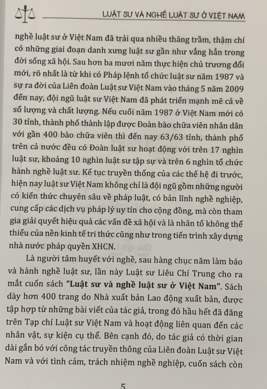 Luật Sư và Nghề Luật Sư Ở Việt Nam