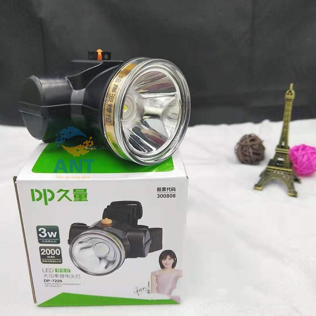 ĐÈN PIN ĐỘI ĐẦU LED SIÊU SÁNG DP7229 - CHỐNG NƯỚC - PIN SẠC DUNG LƯỢNG CAO