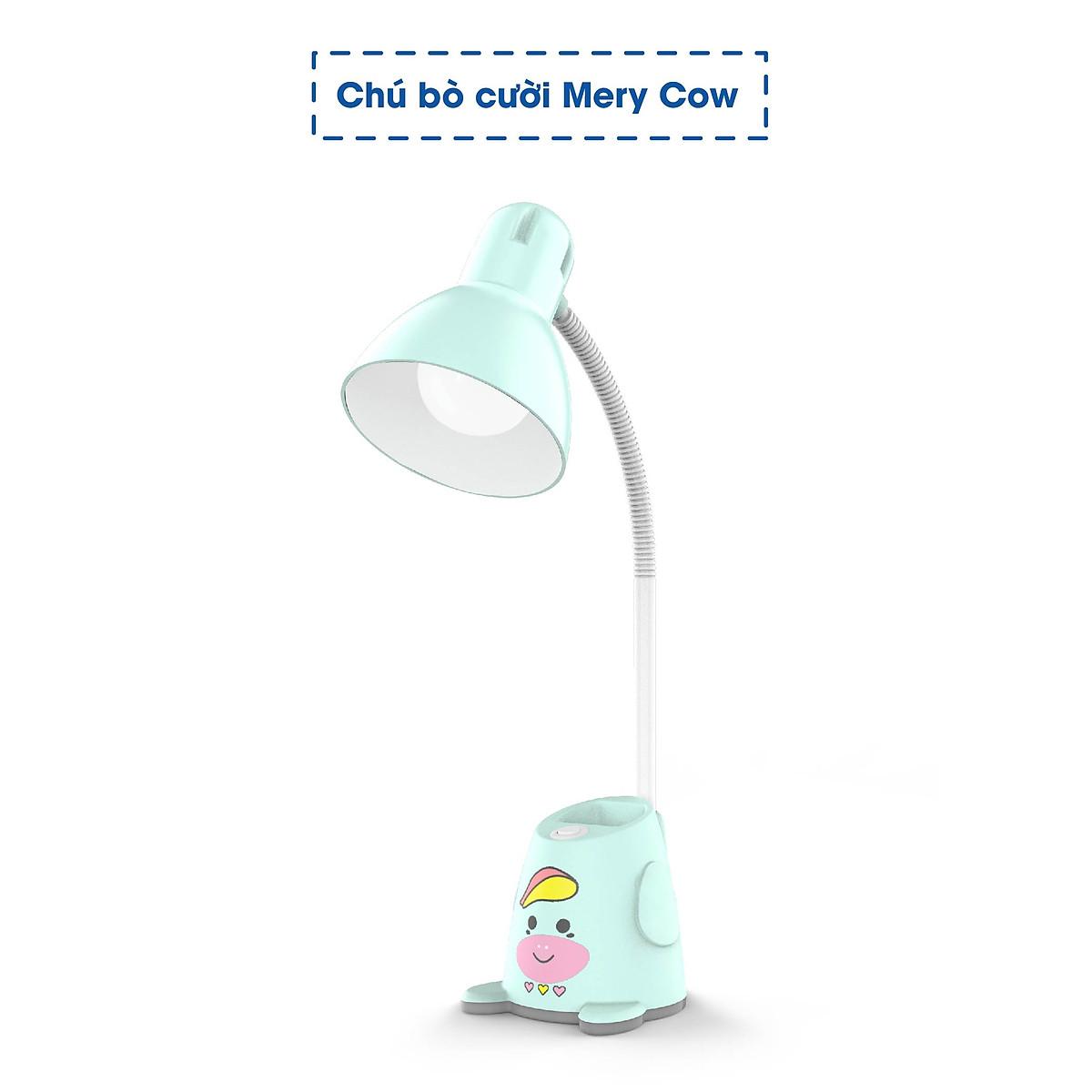 Đèn bàn Bảo vệ Thị lực chính hãng Rạng Đông Model: RD-RL-24.V2 5W - Xanh pastel