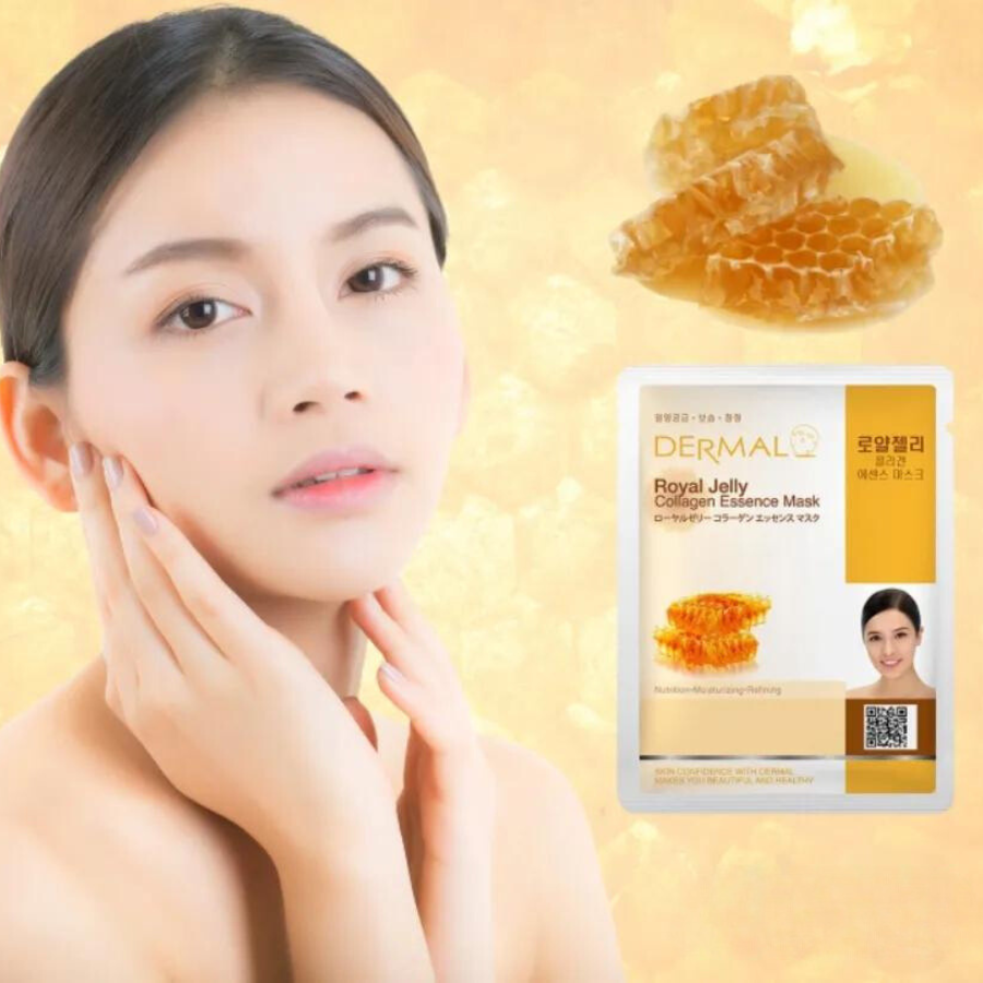 Combo 10 Mặt Nạ Dermal Tinh Chất Collagen Với Chiết Xuất Sữa Ong Chúa