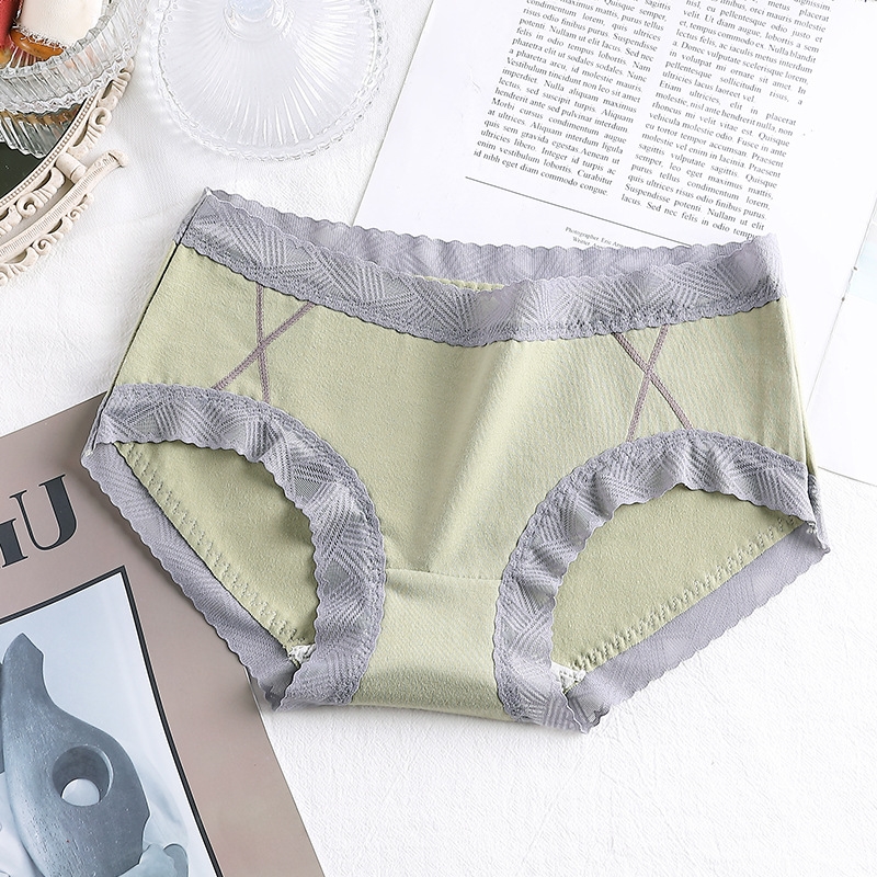 Quần lót cotton cao cấp viền ren to bảng