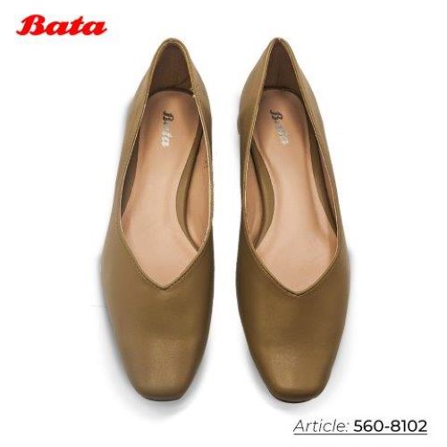 Giày bệt nữ màu vàng Thương hiệu Bata 560-8102