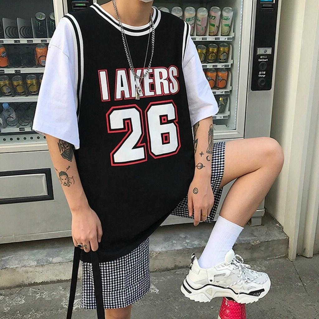 Áo thun raglan thể thao viền cổ viền tay unisex freesize 65kg- 1m7