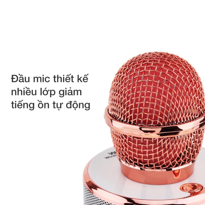 Micro Hát Karaoke Bluetooth WS-858 Khải Lạc micro không Dây hát karaoke micro không dây micro trợ giảng không dây