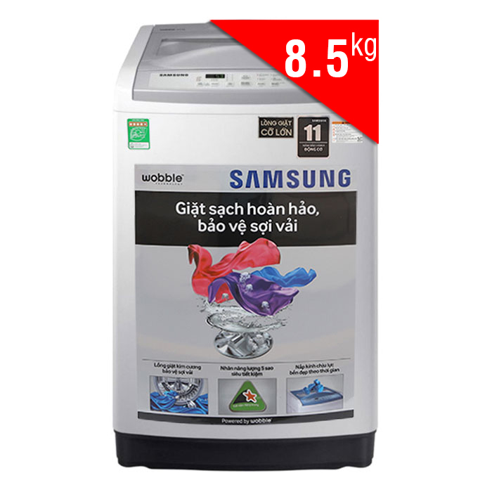 Máy Giặt Cửa Trên Samsung WA85M5120SG/SV (8.5kg) - Xám - Hàng Chính Hãng