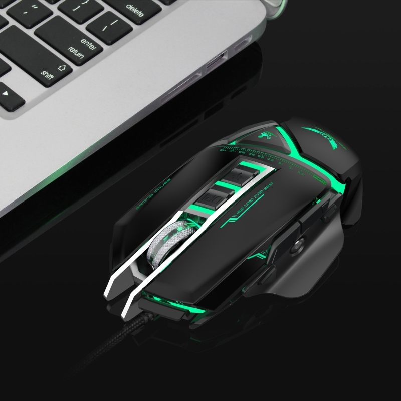 Chuột cơ gaming led RGB 3200DPI - X400B mechanical Gaming mouse 11 Key