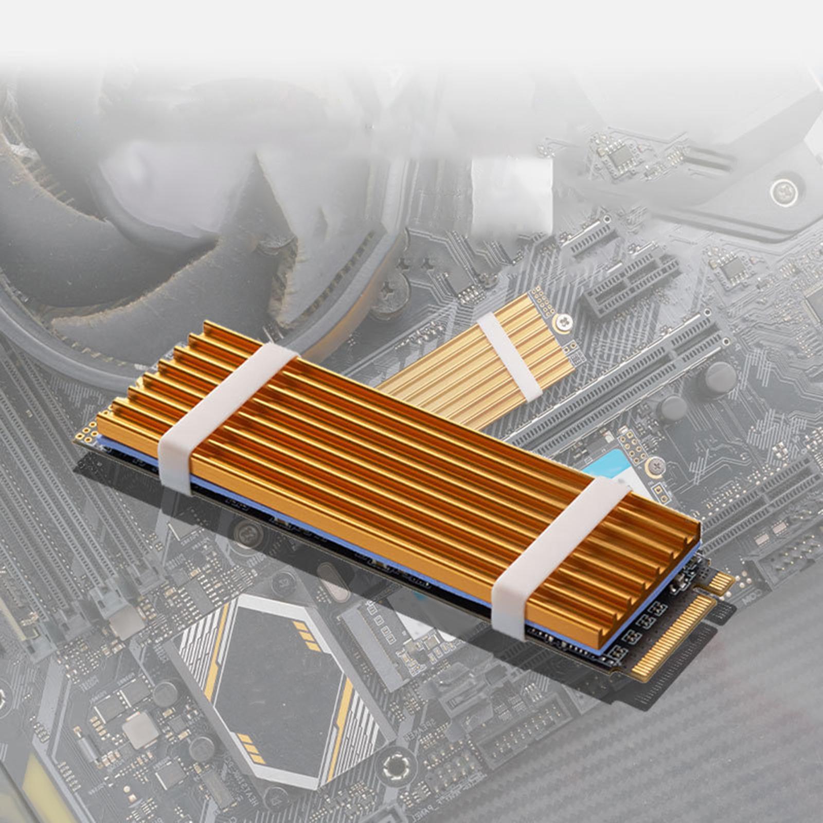 M.2 SSD Heatsink with Silicone Thermal Pad, for 2280 M.2 SSD, Durable and Easy to Install