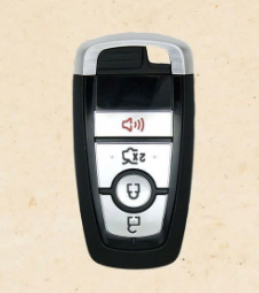 Bao Da Chìa Khóa Ô Tô Handmade FORD 4 nút Da Bò Thật - hàng chính hãng