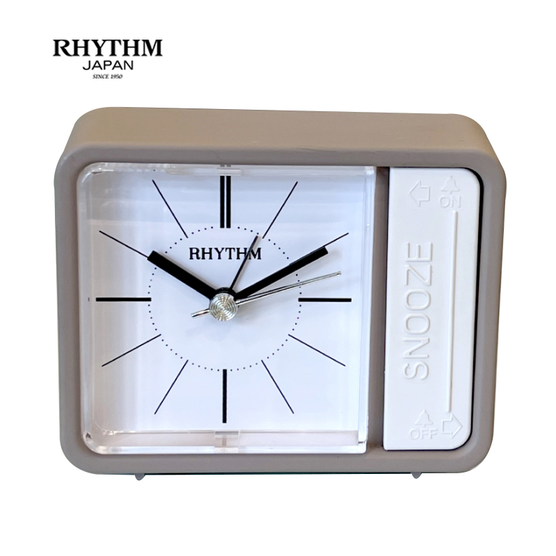 Đồng hồ báo thức Nhật Bản Rhythm CRE834NR38 Kt 9.4 x 7.4 x 3.7cm, 100g.