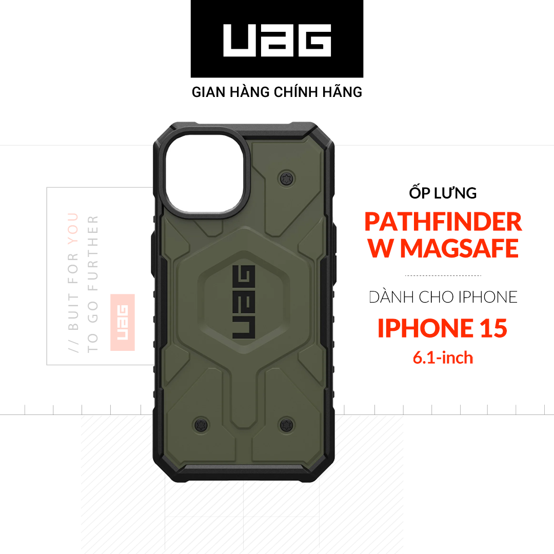 Ốp Lưng Chống Sốc UAG Pathfinder Hỗ Trợ Sạc Magsafe Cho iPhone 15