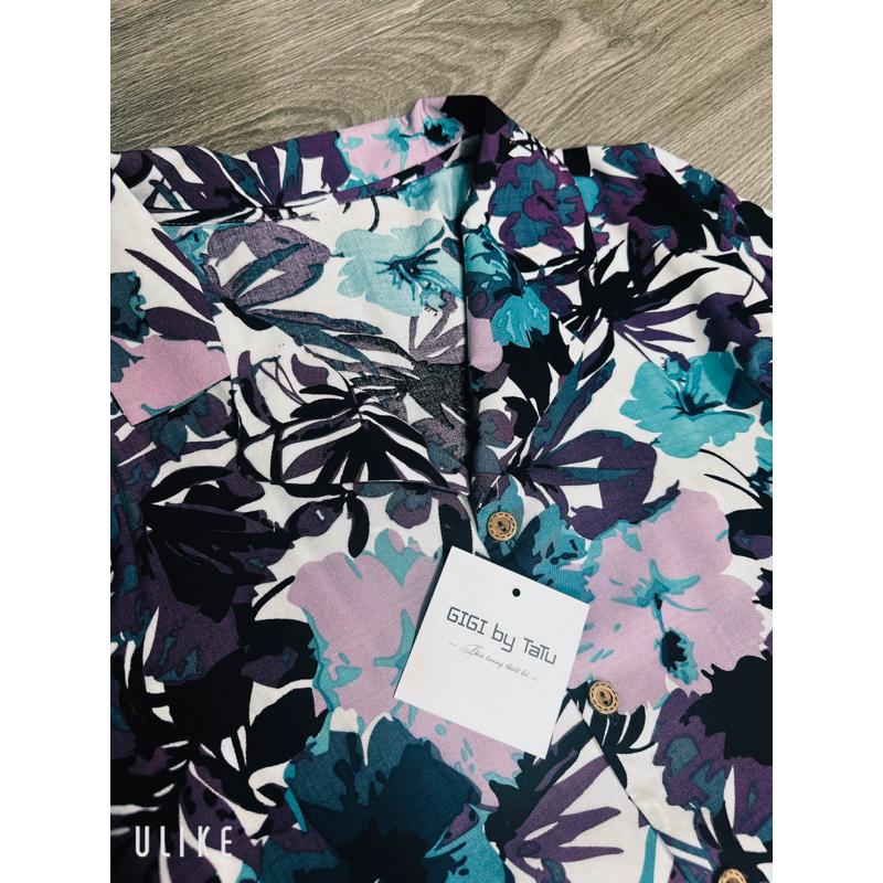 Set sơ mi lanh quần linen ống rộng hàng thiết kế cao cấp