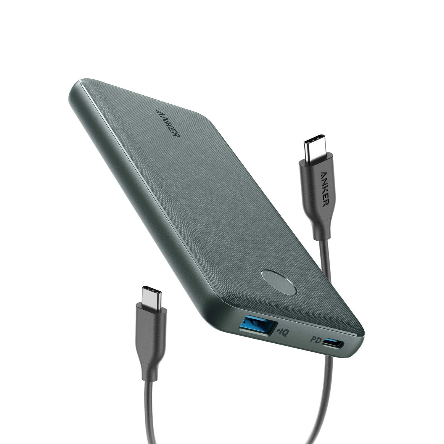 Pin Sạc Dự Phòng Tích Hợp Cổng USB Type-C In/Out Hỗ Trợ Power Delivery PD Anker PowerCore Slim PD 10000mAh - A1231 - Hàng Chính Hãng