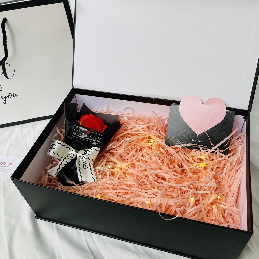 Hộp quà size to Gift for you size to, túi xách, quần áo,hộp quà bất ngờ, kèm phụ kiện lãng mạn