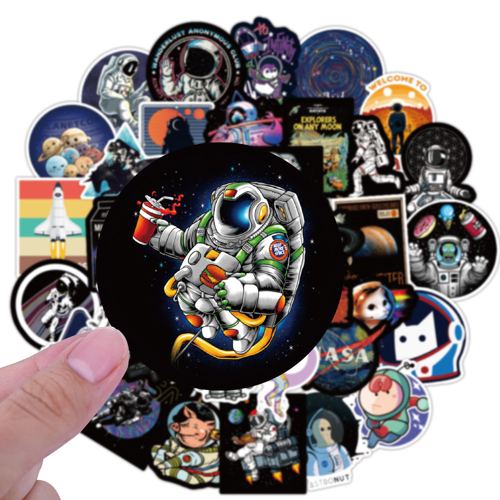 Sticker 50 miếng hình dán nasa