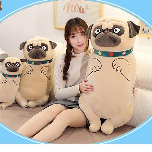 Gấu bông Chó Pull mặt xệ đáng yêu phom ĐỨNG, Thú nhồi bông hình chó cute cao cấp