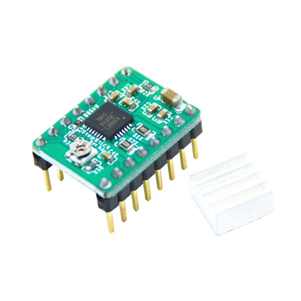 A4988 Stepper Motor Driver Module Board For 3D Printer CNC + Heat Sink Green
