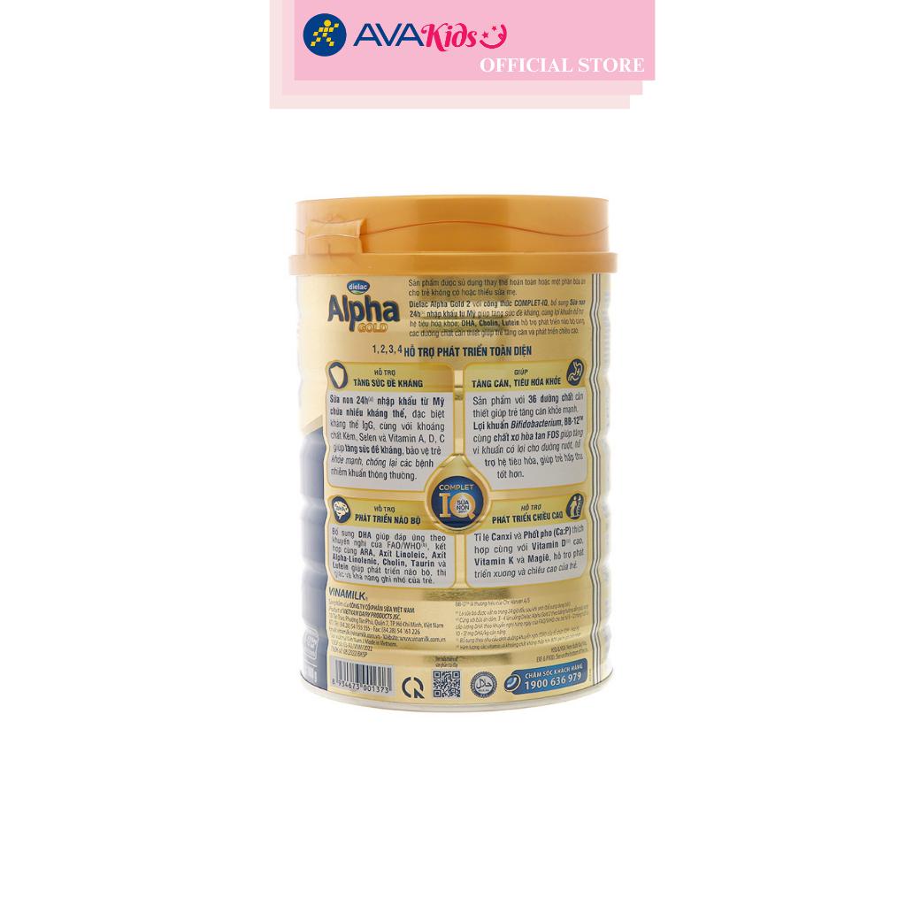 Sữa bột Dielac Alpha Gold IQ số 2 (sữa non) 800g (6 - 12 tháng)