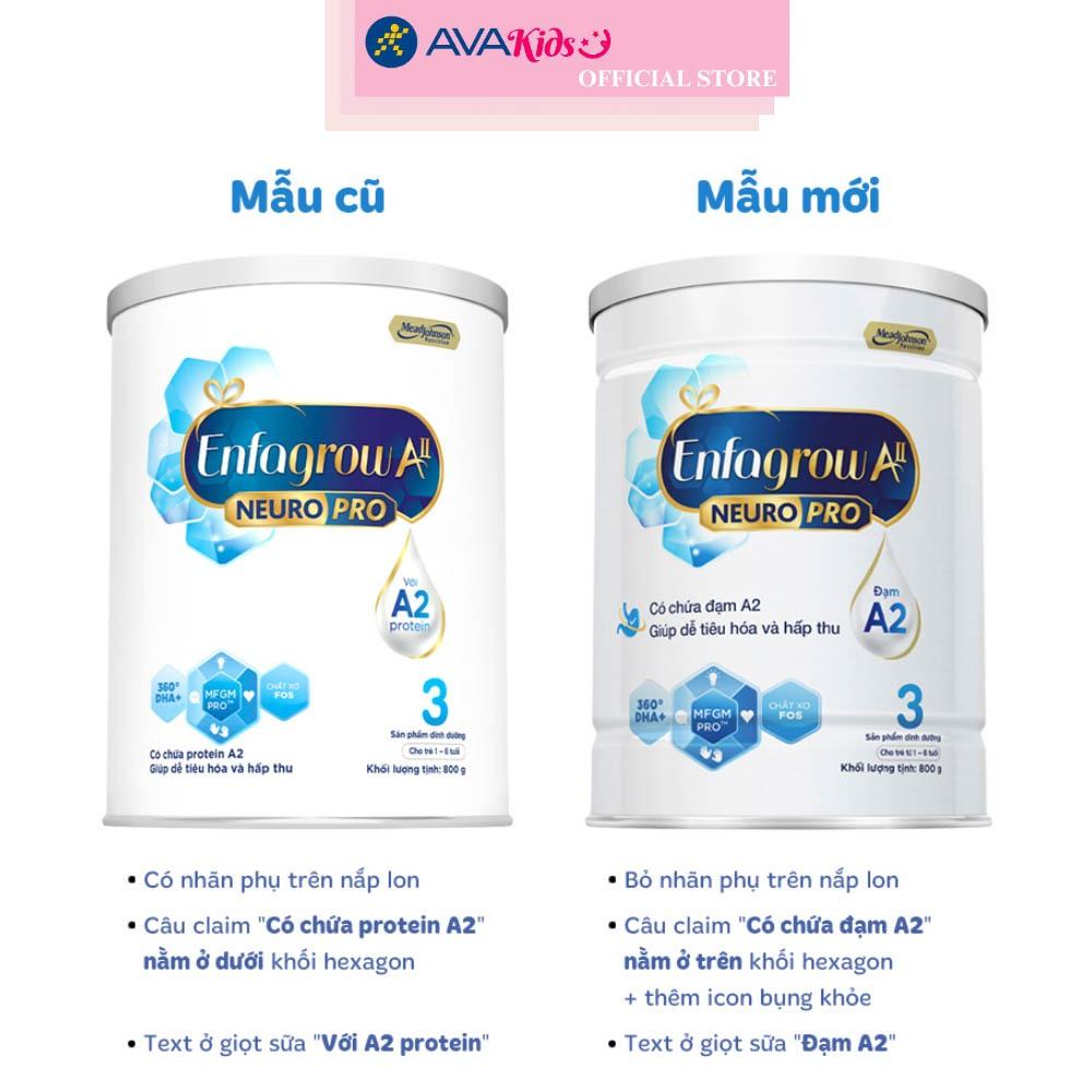 Sữa bột Enfagrow A2 Neuropro số 3 800g (1 - 6 tuổi)