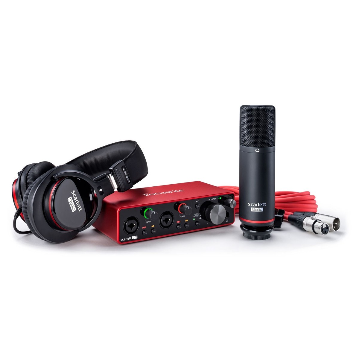 Combo Phòng Thu Cá Nhân Focusrite Scarlett Solo, 2i2 Studio (Gen 3) - Hàng Nhập Khẩu