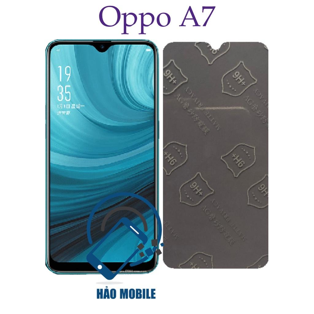 Dán chống nhìn trộm dẻo nano cho Oppo A7 chống bám vân tay, chống va đập 9H