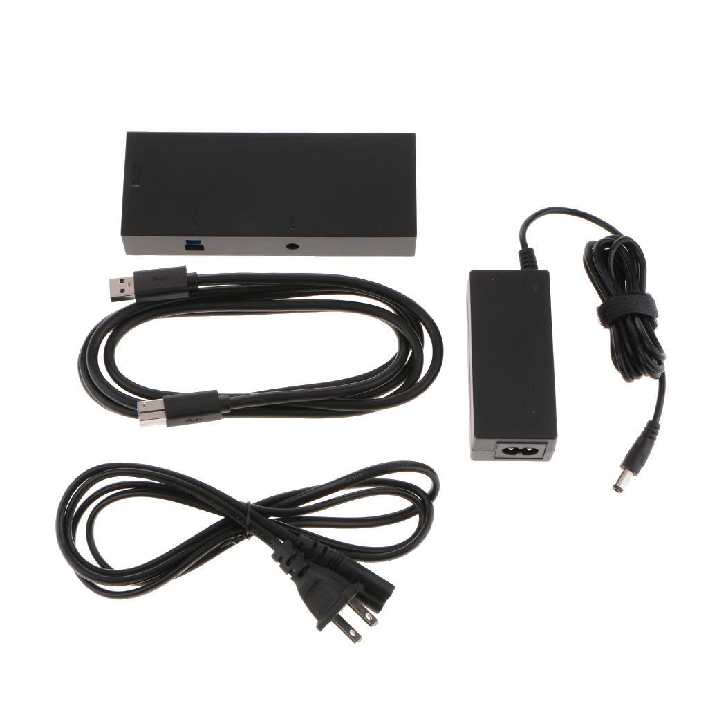 For Microsoft Xbox One S/X Kinect USB Adapter with Hub Cable Power Adapter