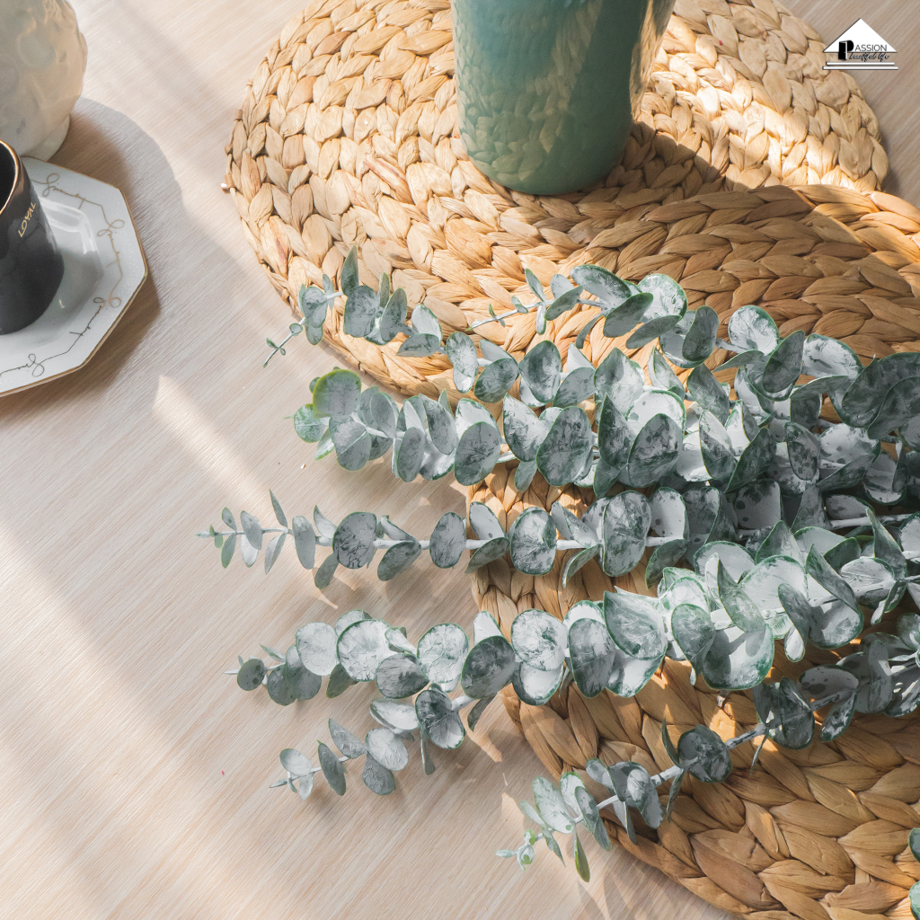 Nhành 9 Cây Bạch Đàn Giả Trang Trí Không Gian Sống