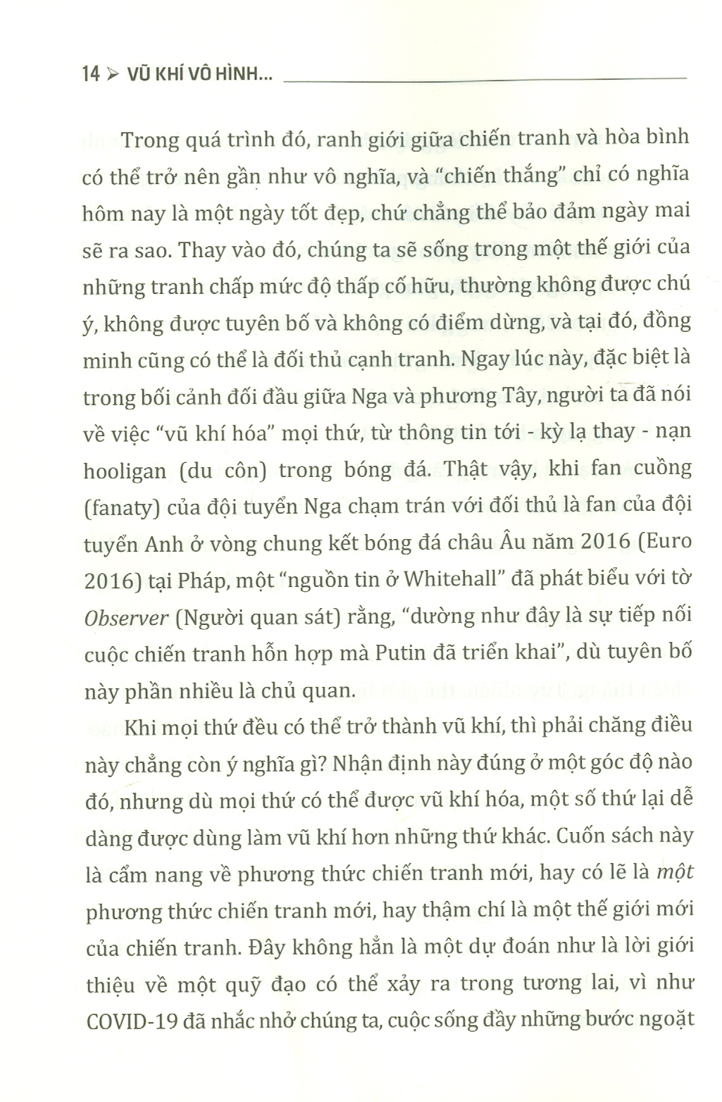 Vu Khi Vô Hình - Các Hình Thái Chiến Tranh Trong Kỷ Nguyên Mới (Sách tham khảo)