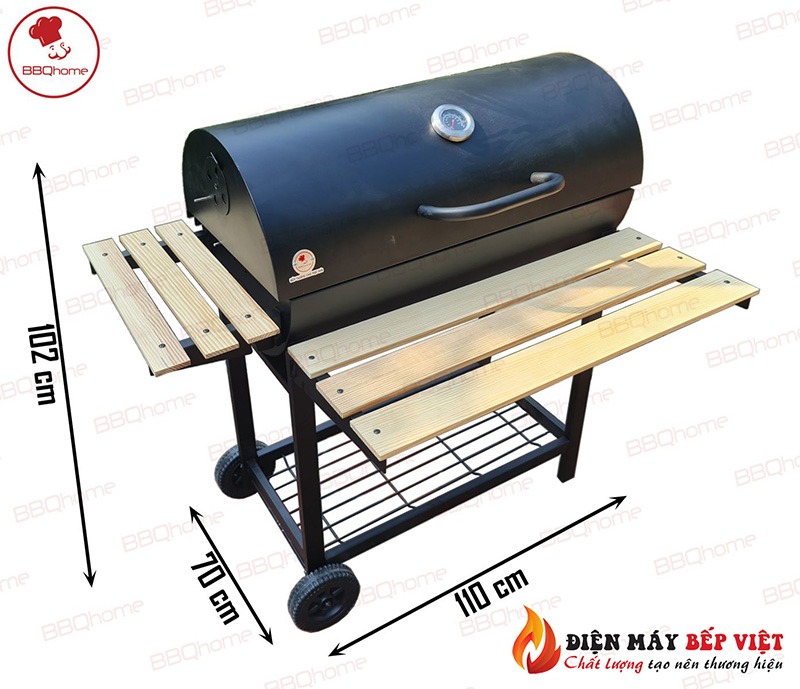 Bếp Nướng Than Hoa BBQ-05, Bếp Nướng Sân Vườn, Bếp Nướng Hot Năm 2023, Kích Thước 108x70x105cm