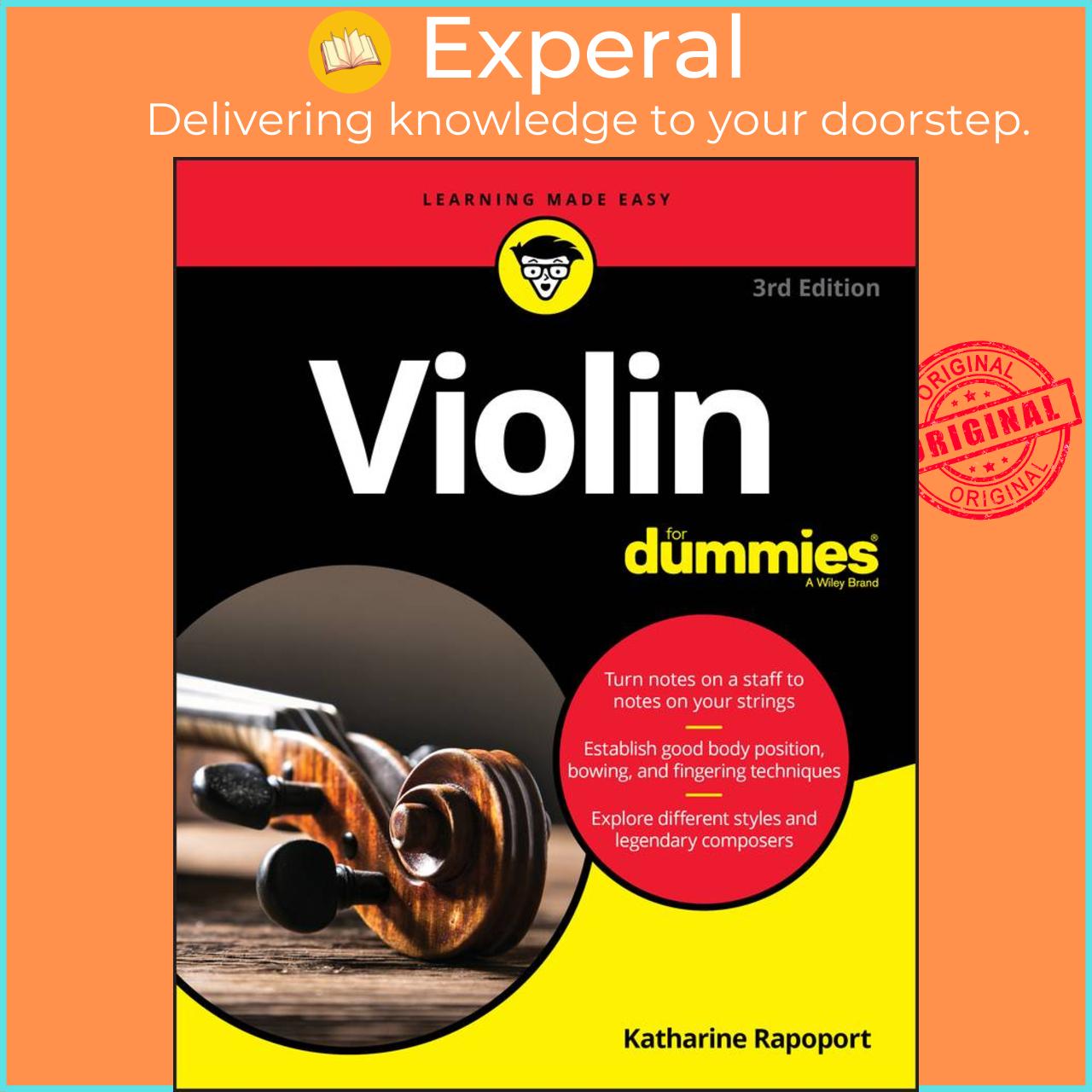 Sách - Violin For Dummies - Book + Online Video and Audio Instruction by Katharine Rapoport