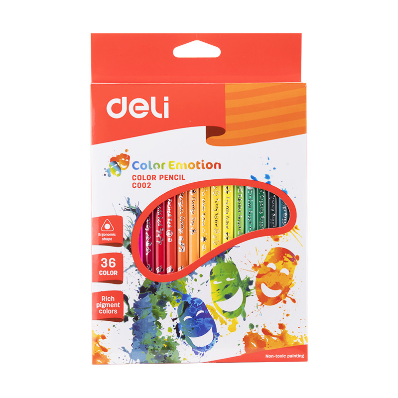 Hộp Bút chì gỗ 36 màu Deli EC00230