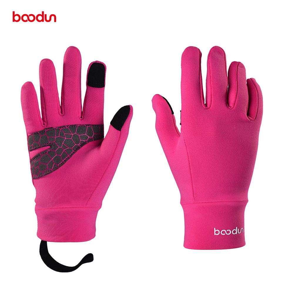 Boodun Children Găng tay Trẻ em đầy đủ ngón tay cưỡi ngựa chạy găng tay bé trai Găng tay thể thao ngoài trời Color: Black Size: L