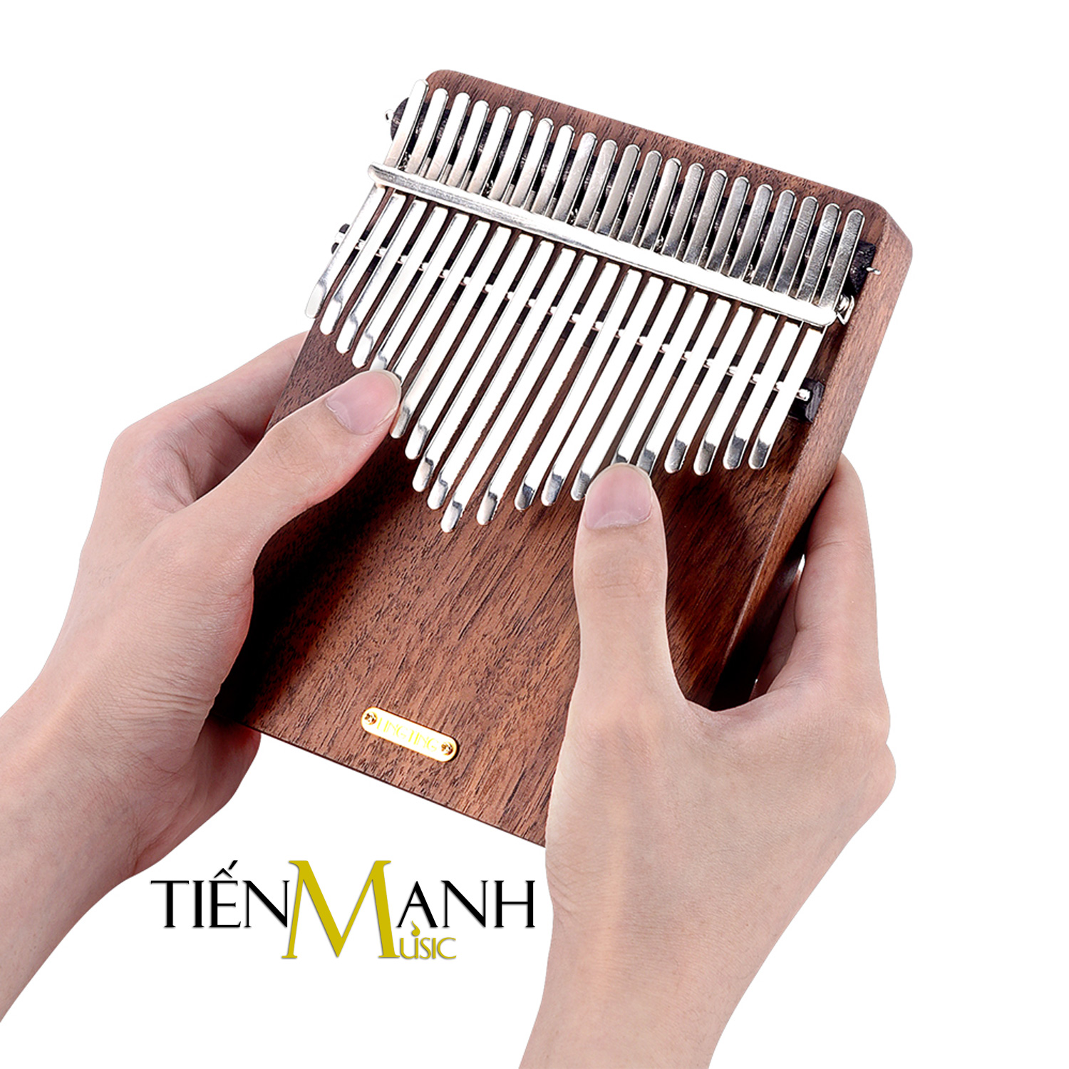 Đàn Kalimba LingTing 21 Phím K21W (Gỗ Walnut Thính Vũ - Full Phụ kiện LT-K21W) Hàng Chính Hãng - Kèm Móng Gẩy DreamMaker