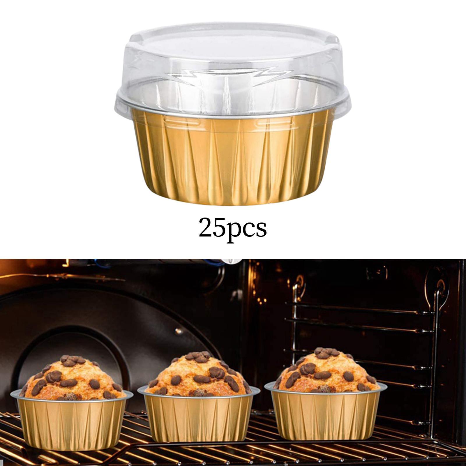Baking Cups with Lids  Resistant for Snacks Creme  Birthday