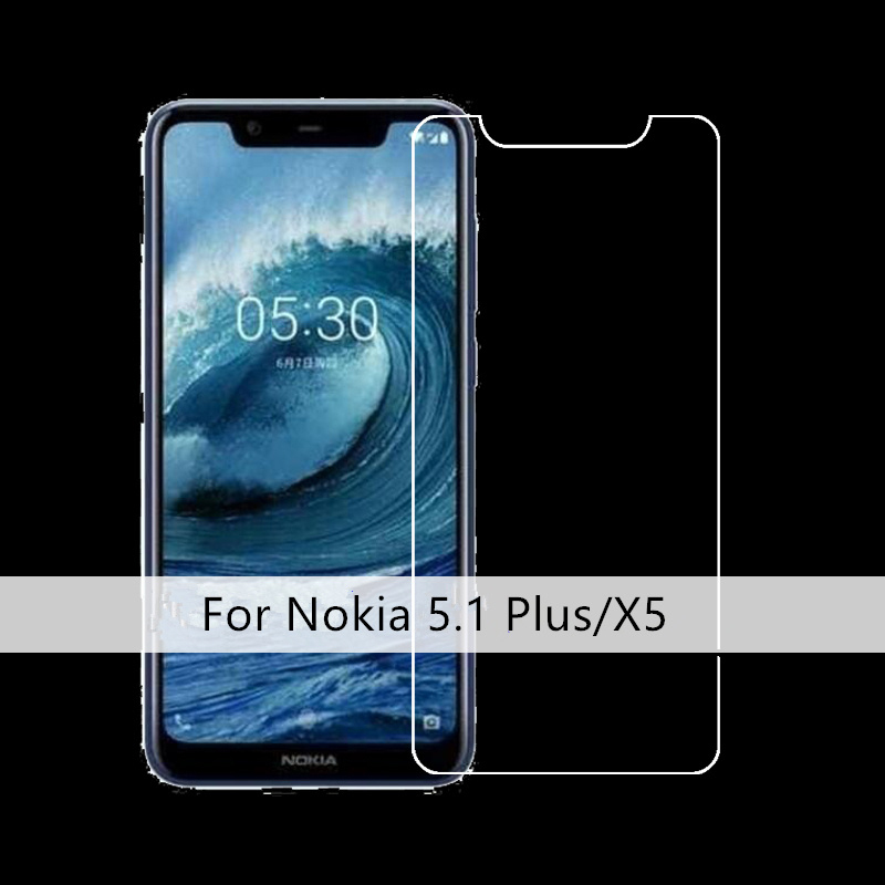 Miếng dán kính cường lực cho Nokia 5.1 Plus / Nokia X5 (độ cứng 9H, mỏng 0.3mm, hạn chế bám vân tay) - Hàng nhập khẩu