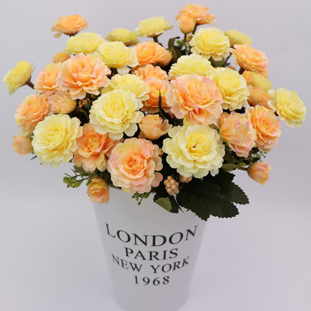 1 Bunch Artificial Peony Silk Flower Bridal Bouquet Garden Decor