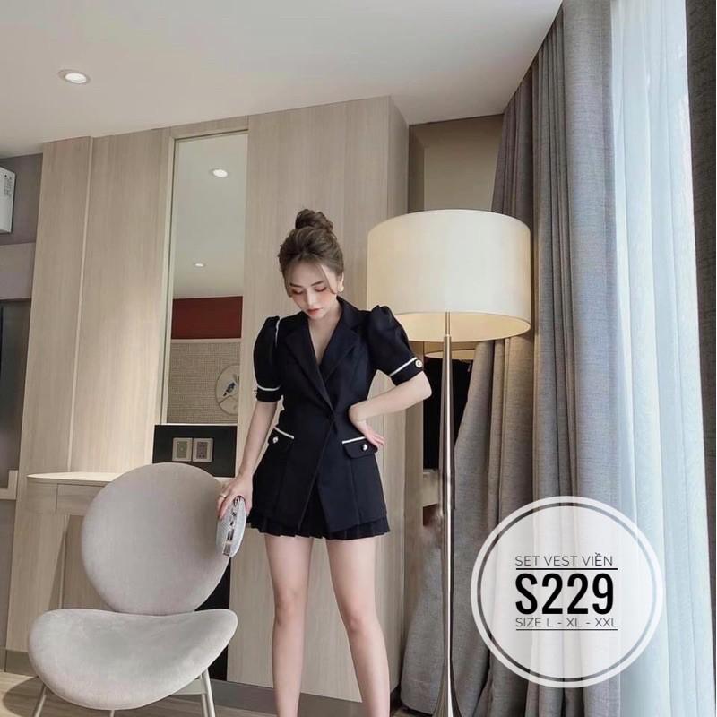 Bigsize Set vest viền S229