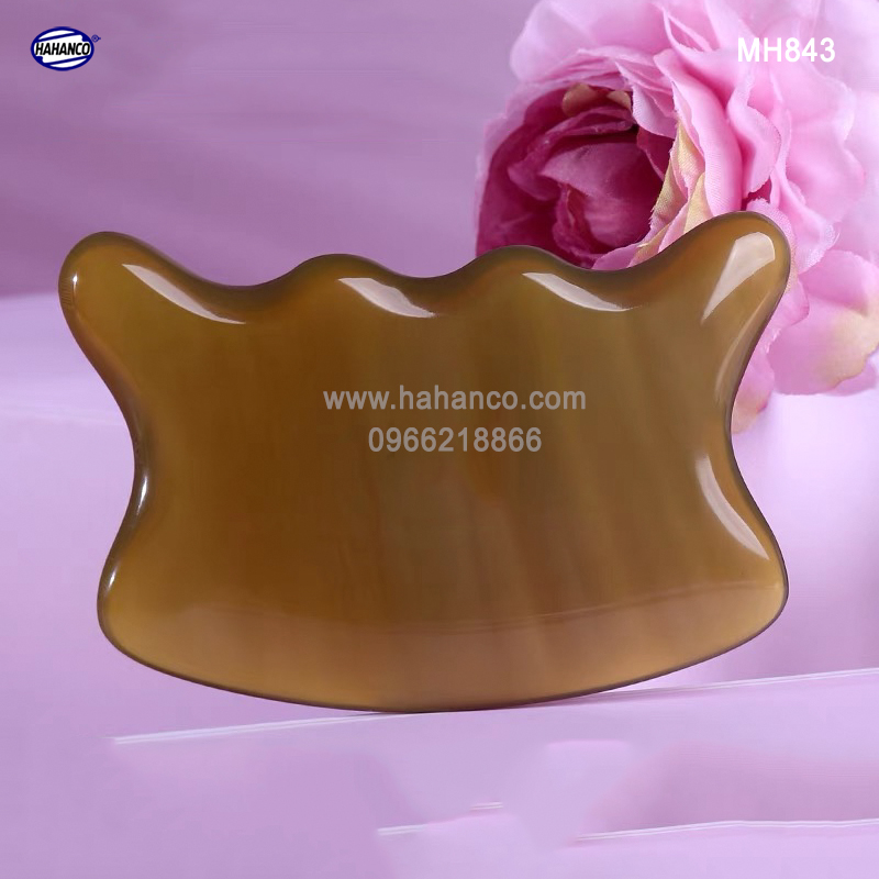 Dụng cụ cạo gió bằng sừng - Massage đa năng toàn thân, chăm sóc cơ thể làm đẹp da (MH843) Giúp lưu thông khí huyết