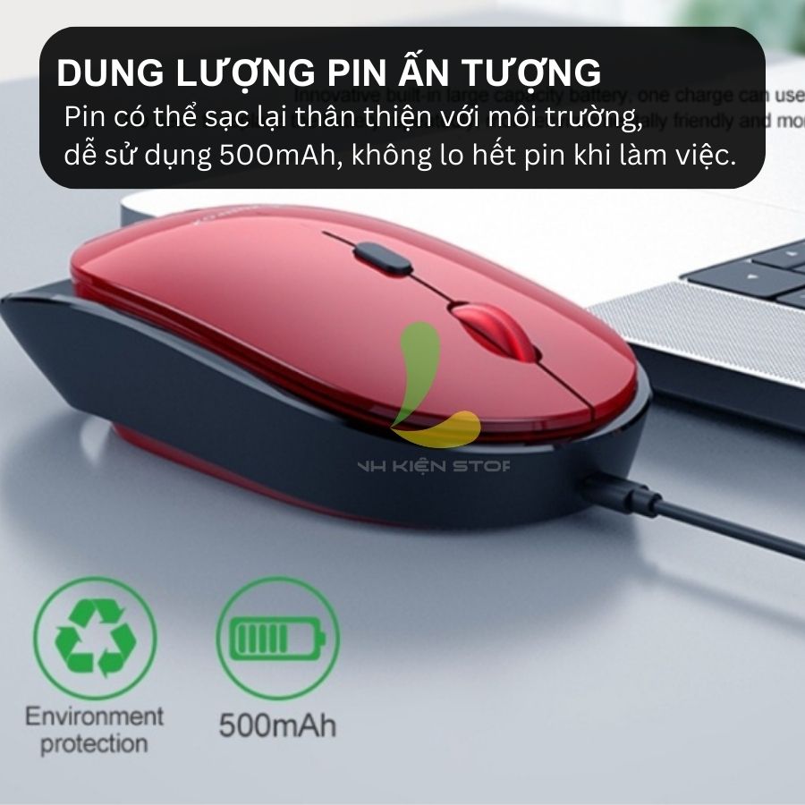 Chuột máy tính không dây XUNFOX XYH60 - Chuột gaming công nghệ truyền dẫn không dây 2.4GHz, DPI 1600 ấn tượng - Hàng nhập khẩu