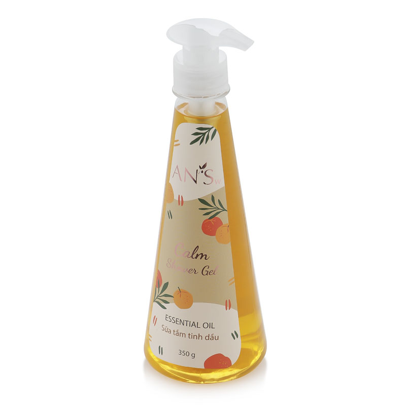 Shower gel Calm 500g AN'Sw (Gel tắm tinh dầu Quế và Cam Ngọt)