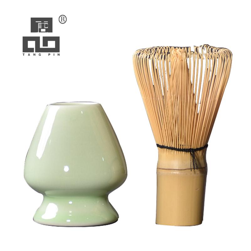 TANGPIN gốm sứ Nhật Bản Matcha bát với tre đánh trà lễ Bộ trà Nhật Bản Bộ drinkware