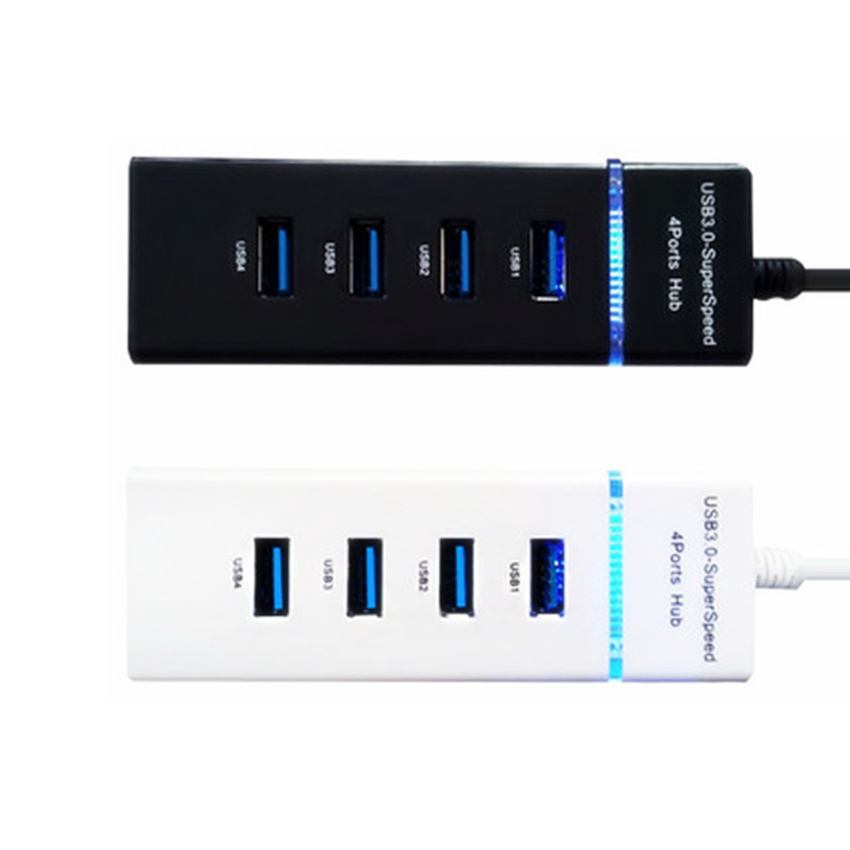 Hub USB 3.0 tốc độ cao cổng chia USB 4 cổng mở rộng kết nối chuyển đổi cho laptop, máy tính