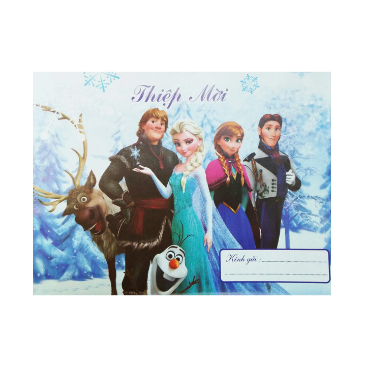 Combo 10 thiệp sinh nhật Frozen