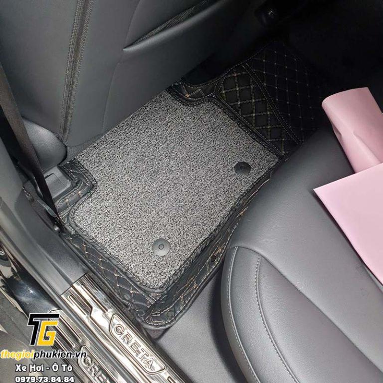 Thảm sàn, lót sàn Da 6D cao cấp cho Hyundai Creta