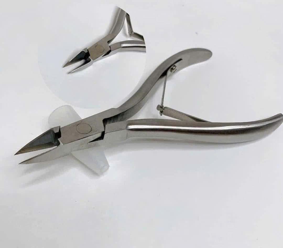 Kìm Lấy Khoé 2 Trong 1 Vinsall, Kềm Lấy Khoé Mũi Dài 1,5cm Inox Không Gỉ, Sắc Bén, Tiện Lợi Làm Nail cắt nhặt da Chuyên Nghiệp An Toàn
