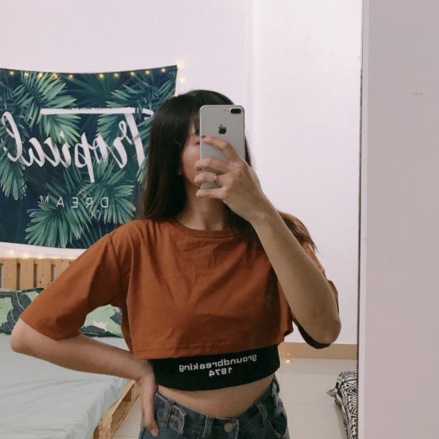 Set áo croptop Ny/ Nữ/ Freeship