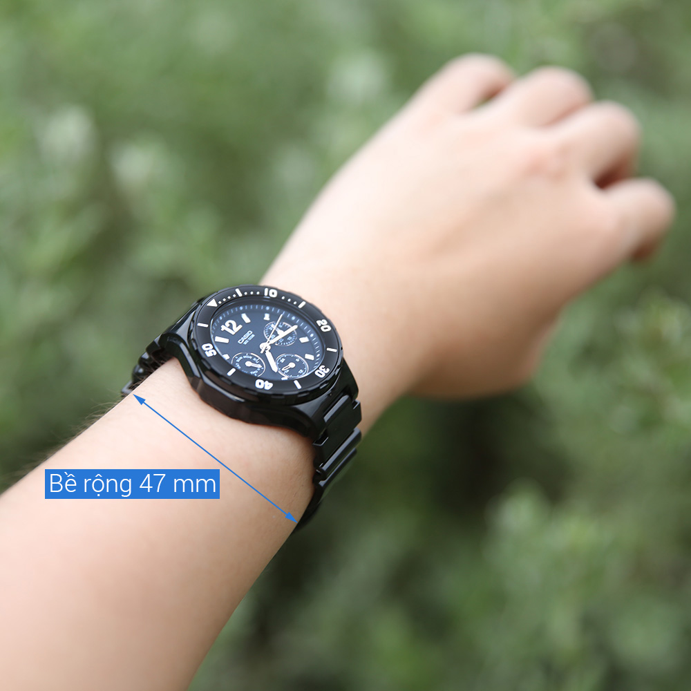 Đồng Hồ Nữ Casio LRW-250H-1A1VDF Chính Hãng - Dây Nhựa Màu Đen - Chống Nước 100m - Mặt kính nhựa